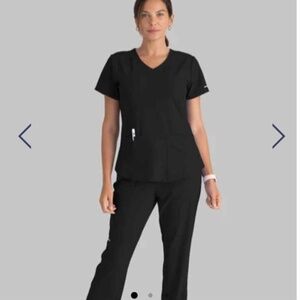 Set - Black Scrubs (top and bottom)